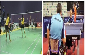 Badminton e tênis de mesa paralímpico