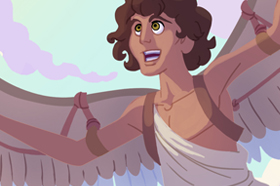 Histórico O sonho de voar é antigo. Já a lenda grega diz que DÄDALUS e seu  filho IKARUS construíram asas de penas de pássaros e voaram com eles. No