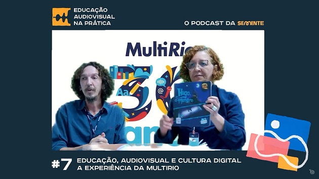 MultiRio participa de videocast da escola audiovisual Semente com Eduardo Guedes e Simone Monteiro