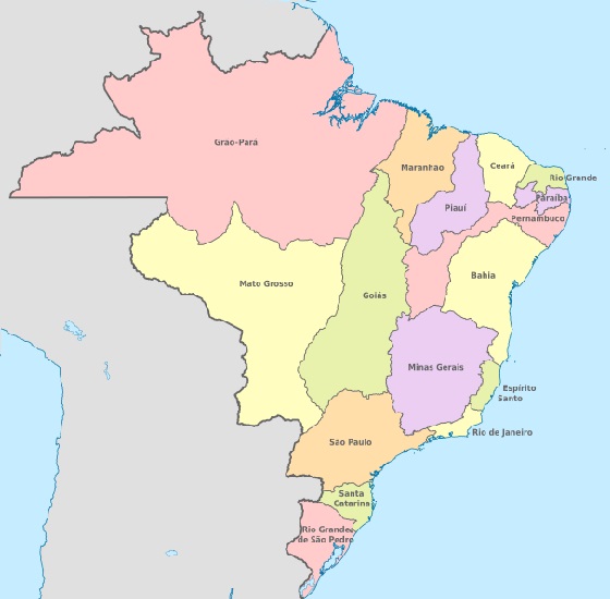 mapa brasil 1817 t